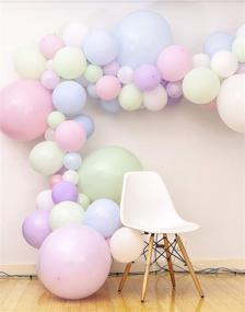 img 3 attached to 🎈 Pastel Unicorn Balloons Decoration - 10 Pcs Large Extra Jumbo Latex Balloon 24 Inch Set for Wedding, Bridal, Baby Shower, Bachelorette Party, Garland Arch - TOKYO SATURDAY