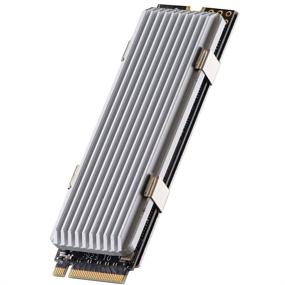 img 4 attached to 🔥 QIVYNSRY M.2 Heatsink 2280 SSD - Enhanced Cooling Solution for Single-Sided 2280 M.2 SSDs, Thermal Silicone Pad Included - Ideal for PS5, PCIE NVME M.2 SSD, NGFF SATA M.2 SSD, Computers, and PCs - Silver