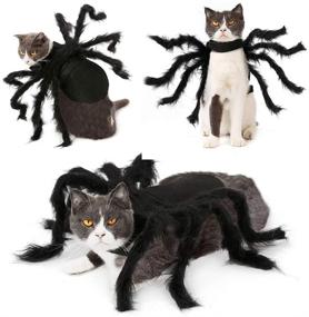 img 3 attached to 🕷️ Halloween Spider Pet Costume: Perfect Cosplay Outfit for Dogs & Cats!