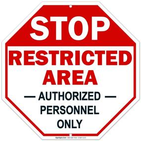 img 4 attached to Sigo Signs SI 867 Restricted Area