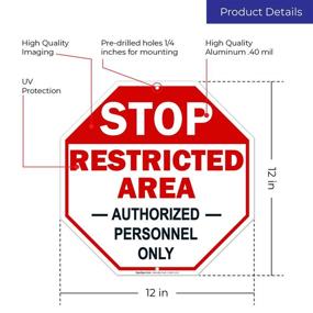 img 2 attached to Sigo Signs SI 867 Restricted Area