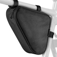 🚲 bike saddle bag - bicycle strap-on seat pack, triangle cycling wedge logo