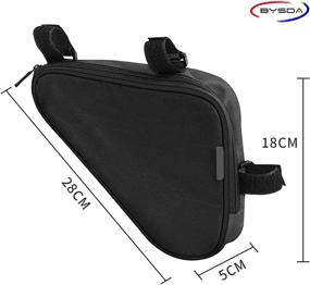 img 3 attached to 🚲 Bike Saddle Bag - Bicycle Strap-On Seat Pack, Triangle Cycling Wedge