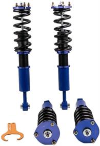 img 1 attached to 🔧 maXpeedingrods Adjustable Height Blue Coilover Suspension Kits for LEXUS IS300 2001-2005, Coil Spring Shock Strut Suspension