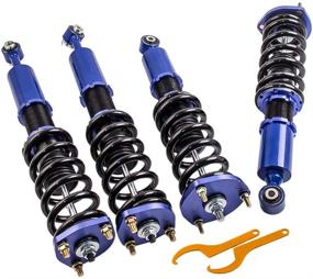 img 3 attached to 🔧 maXpeedingrods Adjustable Height Blue Coilover Suspension Kits for LEXUS IS300 2001-2005, Coil Spring Shock Strut Suspension