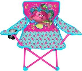img 2 attached to 🪑 DreamWorks Trolls Foldable Chair: Convenient and Travel-Friendly