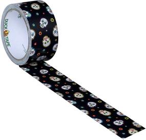 img 2 attached to 🦆 Sugar My Skull Duck 283931 Printed Duct Tape - Single Roll, 1.88" x 10 Yards