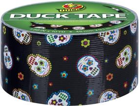 img 3 attached to 🦆 Sugar My Skull Duck 283931 Printed Duct Tape - Single Roll, 1.88" x 10 Yards