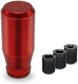 img 4 attached to 🔴 Universal Fit Racing JDM Manual Gear Shift Knobs (Red) with Adapters - Compatible with Mazda, Tacoma, STi, Nismo, Honda Accord 2004, Subaru, Honda Focus ST, Miata, 350z, Civic - Screw-On Design