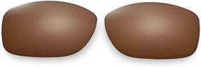 img 2 attached to 🕶️ Multiple Available Brown Polarized Cofery Jupiter Squared sunglasses