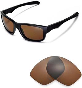 img 4 attached to 🕶️ Multiple Available Brown Polarized Cofery Jupiter Squared sunglasses