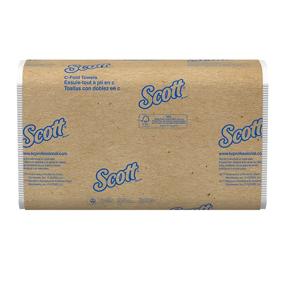 img 4 attached to 🧻 Scott Essential C Fold Paper Towels (06041) - Low Wet Strength, White, 12-Pack/Case, 200 Sheets/Pack, 2,400 Towels