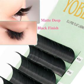 img 2 attached to Yoblink Lash Extensions 0.1mm D Curl 8-15mm Mixed Tray Silk Eyelash Extensions: Premium Quality for a Perfect Natural Look