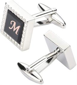 img 2 attached to HHGEE XING Cufflinks Business Initials Men's Accessories for Cuff Links, Shirt Studs & Tie Clips