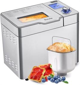 img 4 attached to 🍞 ILAVIE 2LB Stainless Steel Programmable Bread Maker with 25-in-1 Functions, Convenient Removable Fruit and Nut Dispenser. Includes Family-Friendly Recipe for New Quality Upgrade.