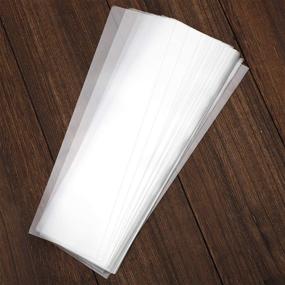 img 3 attached to 200 Clear 3x11 Flat Cellophane Bags - Poly Treat Bags 2.8 mils for Gift Wrapping, Bakery, Cookie, Candies, Toast, Dessert - Perfect for Party Favors Packaging with Color Twist Ties
