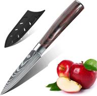 🔪 dfito paring knife 3.5 inch - ultra sharp fruit knife with safety sheath | german high carbon stainless steel | perfect chef knife for cutting, peeling, and slicing fruits and vegetables logo