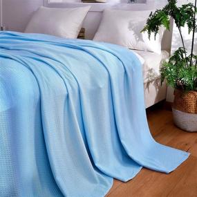 img 3 attached to 🌬️ Lagheat Cooling Blanket: Stay Cool and Comfortable Throughout Hot Summer Nights with our Bamboo Blanket