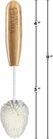 img 2 attached to 🍷 Bamboo CairnCleaner Whiskey Tasting Glass Brush - Ideal for Wine Glasses and Champagne Flutes too!