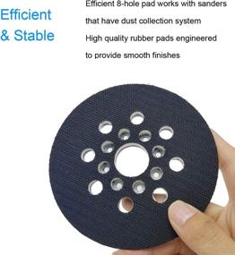 img 2 attached to 5 Inch 8 Hole Hook and Loop Sander Backing Pad - Replacement Sanding Pad for Bosch RS035 - Compatible with ROS10 and ROS20VS