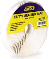 🔧 atack white butyl seal tape: leak proof putty tape for rv repair, window, boat sealing, glass and edpm rubber roof patching logo