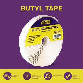 img 3 attached to 🔧 ATack White Butyl Seal Tape: Leak Proof Putty Tape for RV Repair, Window, Boat Sealing, Glass and EDPM Rubber Roof Patching