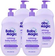 baby magic calming lotion 30oz - paraben, phthalate, sulfate, and dye-free, lavender & chamomile - 4 pack logo