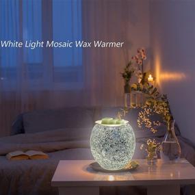 img 2 attached to 🕯️ SIKIBODS Electric Wax Warmer: Fragrance-emitting Mosaic Process Night Light for Any Scene