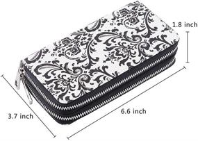 img 1 attached to 💼 Stylish Double Zipper Clutch Wallet for Women - Perfect Cellphone Organizer in Handbags & Wallets