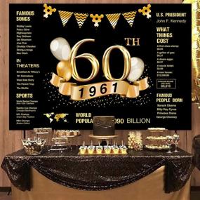 img 1 attached to 60Th Birthday Photography Backdrop Decorations