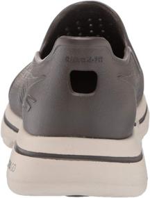 img 2 attached to Skechers Men's Loafer Black White Slip-On Shoes for Loafers and Slip-Ons