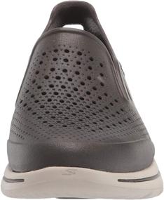 img 3 attached to Skechers Men's Loafer Black White Slip-On Shoes for Loafers and Slip-Ons