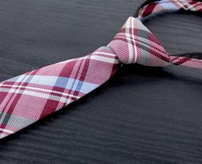 img 3 attached to 👔 SEO-friendly: Spring Notion Boy's Woven Zipper Tie in Tartan Plaid