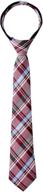 👔 seo-friendly: spring notion boy's woven zipper tie in tartan plaid logo