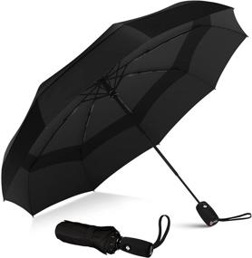 img 4 attached to Windproof Travel Umbrella Rain Compact