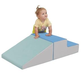 img 4 attached to Explore the Fun with ECR4Kids SoftZone Little Me Play Climb and Slide, Contemporary (2-Piece)
