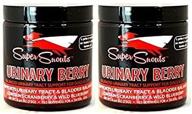 🍒 super snouts (2 pack) urinary berry: support urinary tract health with scoop – 2.64oz jar logo