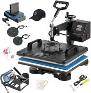 🔥 weanas 12x15 heat press machine with swing arm - 5 in 1 digital sublimation for t-shirt, mug, hat, plate, cap logo
