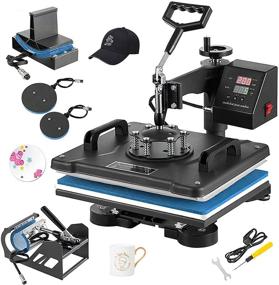 img 4 attached to 🔥 Weanas 12x15 Heat Press Machine with Swing Arm - 5 in 1 Digital Sublimation for T-Shirt, Mug, Hat, Plate, Cap