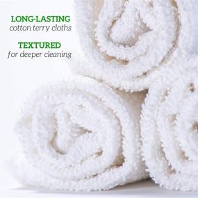 img 2 attached to 🌿 Premium Eco-Friendly Terry Towels: Grade Rags 100% Cotton 14X17 (Pack of 60)