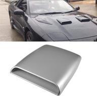 tuincyn universal car vents decorative air flow intake hood scoops ventilation gray cover logo