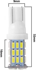 img 3 attached to 🔆 Super Bright 921 RV Interior LED Light Bulbs - T10 912 194 Replacement for Car Dome, Map, Door & License Plate Lights - White 42-SMD - Pack of 20