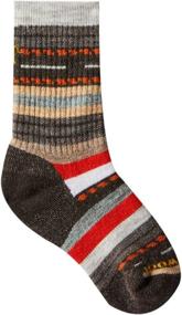 img 2 attached to Умные носки "Smartwool Medium Margarita Merino Chestnut" для мальчиков: удобная и стильная одежда для активных детей.