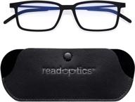 👓 read optics unisex blue light glasses for computers & digital screens: flat folding eye glasses +0 - +2.5 logo