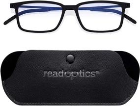 img 4 attached to 👓 Read Optics Unisex Blue Light Glasses for Computers & Digital Screens: Flat Folding Eye Glasses +0 - +2.5