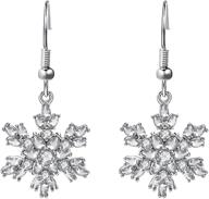 christmas girls' jewelry: jiangyue sparkling snowflake zirconia for a festive charm logo