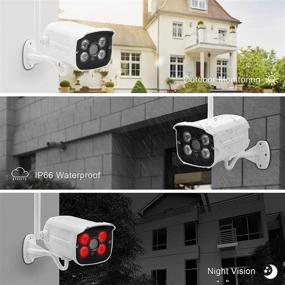 img 3 attached to Premium Wireless Security Camera System: 1TB HDD, 1080P 8CH NVR, 📷 4Pcs WiFi IP Cameras, Outdoor/Indoor Surveillance, Waterproof, Night Vision, Motion Alert, Remote Access