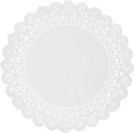 🏫 school smart 85611: white round lace doilies, 8 inch, pack of 100 - perfect for schools logo