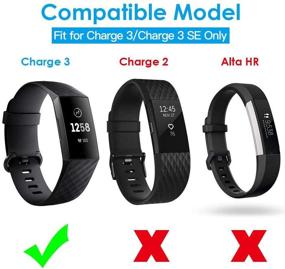 img 3 attached to ⚡️ CAVN 2 пакета кабелей для зарядки Fitbit Charge 3 - USB-кабель для зарядки и док-станция для Charge 3/SE Smartwatch