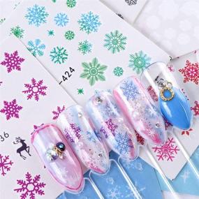 img 3 attached to Christmas Stickers Snowflake Transfer Decorations Foot, Hand & Nail Care and Nail Art & Polish
